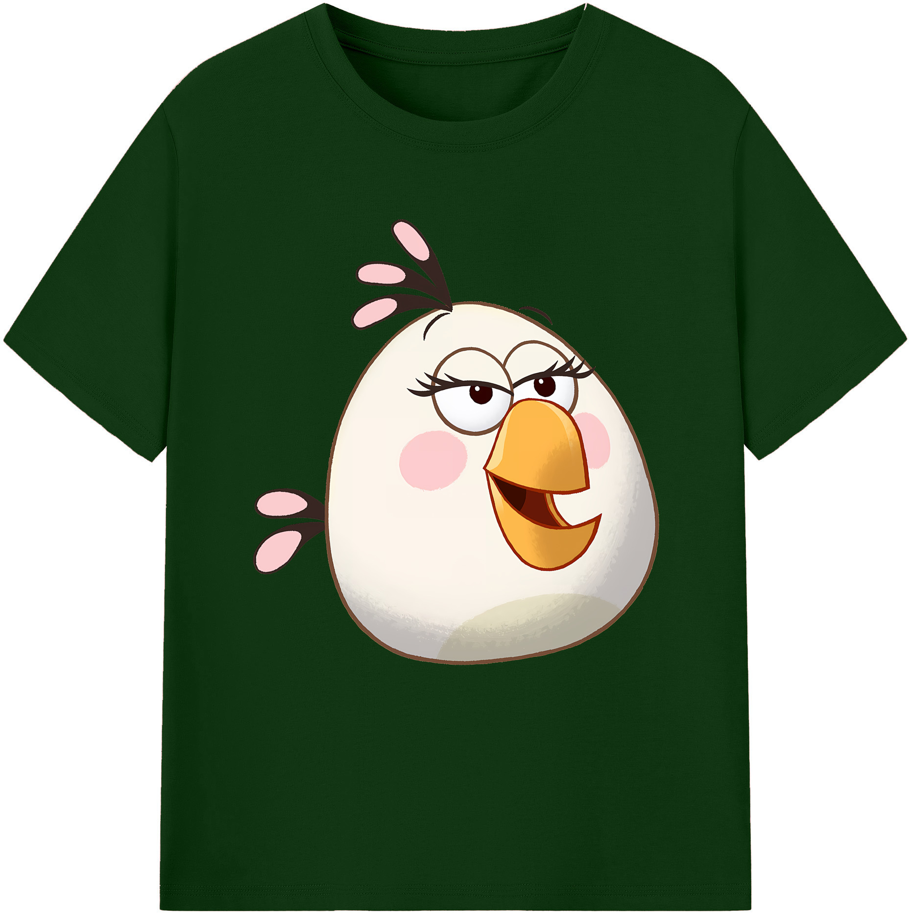 （画像用） Angry Birds アングリーバード 綿100％半袖Tシャツ（フロントプリント）